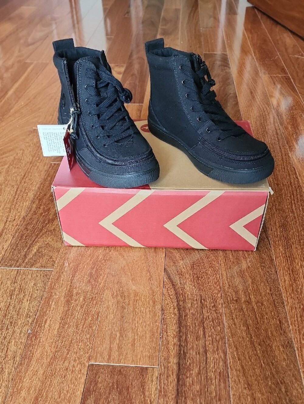 BILLY Footwear Kids' Black High-Top Sneakers NEW IN BOX